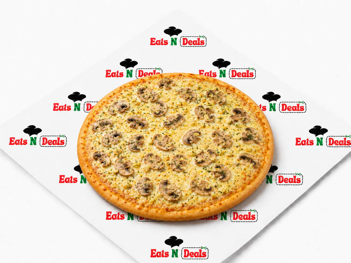14" Garlic Mushroom Pizza